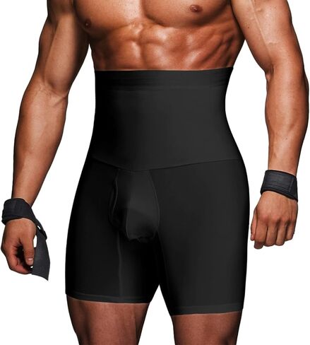MISS MOLY Men Tummy Control Shorts High Waist Slimming Body Shaper Belly Girdle Underwear Boxer Briefs in Saudi Arabia