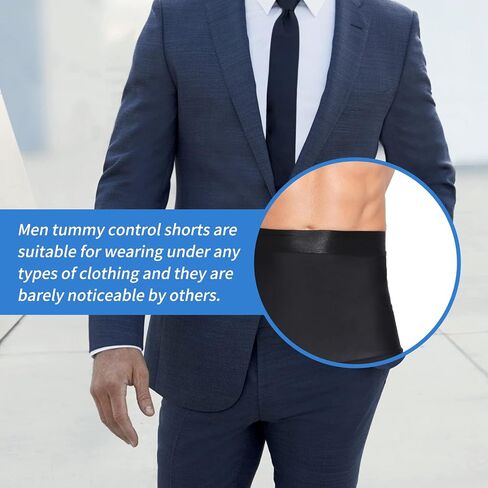 MISS MOLY Men Tummy Control Shorts High Waist Slimming Body Shaper Belly Girdle Underwear Boxer Briefs in Saudi Arabia