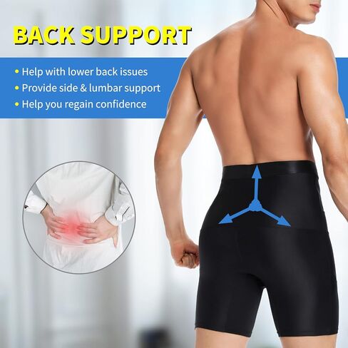 MISS MOLY Men Tummy Control Shorts High Waist Slimming Body Shaper Belly Girdle Underwear Boxer Briefs in Saudi Arabia