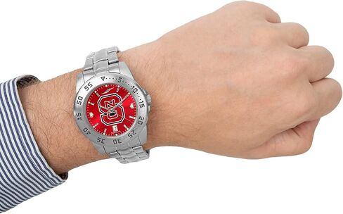 SunTime Men's Sport Steel Anochrome Watch - NC State Wolfpack in Kuwait