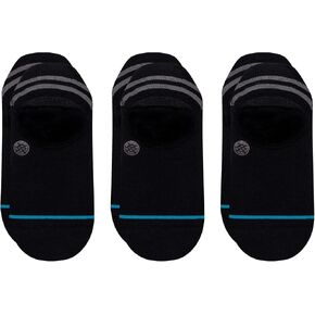 Stance Gamut II 3 Pack No Show Socks (SM (Men's Shoe 3 -5.5, Women's Shoe 5-7.5), Black) in Saudi Arabia