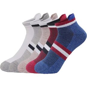 جوارب الكاحل من وونهاج للنساء، جوارب رياضية للجري رفيعة للكاحل للرجال، أقدام صغيرة، 5 أزواج، جوارب رياضية منخفضة القطع مع قطن تبويب in Kuwait