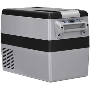 COSTWAY Car Refrigerator, Electric 12V/24V Car Cooler with 3 Levels, LCD Display, Shockproof Design, Travel RV Fridge for Home, Camping, Truck Party (44-Quart) in Kuwait