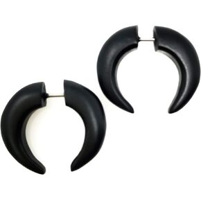 UMBRELLALABORATORY Tribal Organic Wooden Earrings Fake Gauges Sold As Pair Bohemian Jewelry Beach Tropical Tattoo in Kuwait