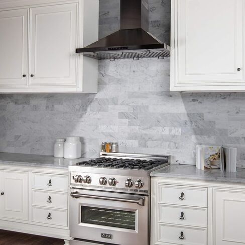 ZLINE Convertible Vent Wall Mount Range Hood in Black Stainless Steel (BSKBN) (30) in Saudi Arabia