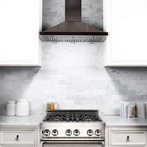 ZLINE Convertible Vent Wall Mount Range Hood in Black Stainless Steel (BSKBN) (30) in Saudi Arabia
