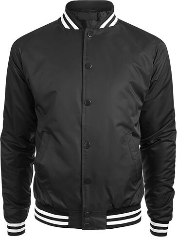 Hat and Beyond Mens Varsity Jacket Baseball Letterman College Bomber Jackets in Saudi Arabia