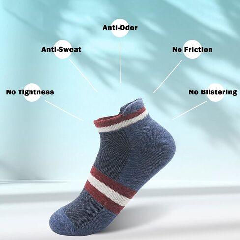 جوارب الكاحل من وونهاج للنساء، جوارب رياضية للجري رفيعة للكاحل للرجال، أقدام صغيرة، 5 أزواج، جوارب رياضية منخفضة القطع مع قطن تبويب in Kuwait