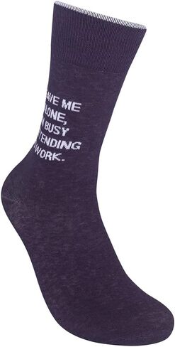 FUNATIC Leave Me Alone, I'm Busy Pretending To Work Socks for Men Women | Funny Apparel with Sarcastic Worker Saying | Best Workplace Merchandise Lover Gift Idea | Holiday Employee Job Party Present in Kuwait