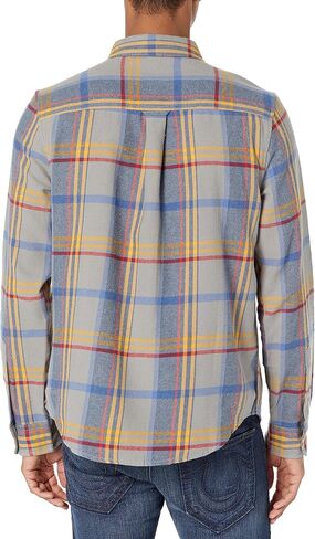 True Religion Men's Long Sleeve Triple Needle Plaid Shirt in Saudi Arabia