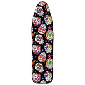 غطاء طاولة الكي BLUBLU مقاس قياسي 38.1 سم × 137.16 سم، قماش شبكي واقي، بطانة سميكة مع حافة مرنة - جمجمة السكر in Kuwait