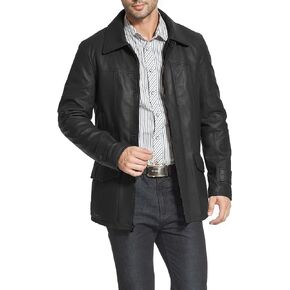 BGSD Men Hunter Lambskin Leather Coat (Regular, Tall and Short) in Saudi Arabia