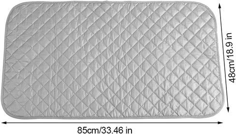 Oumefar Portable Ironing Mat Foldable Ironing Pad Mat Blanket Premium Cotton Magnetic Ironing Mat Ironing Mat Washer and Dryer Covers for Table Top and Travelling Useful Accessory in Saudi Arabia