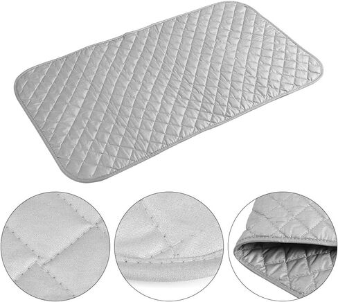 Oumefar Portable Ironing Mat Foldable Ironing Pad Mat Blanket Premium Cotton Magnetic Ironing Mat Ironing Mat Washer and Dryer Covers for Table Top and Travelling Useful Accessory in Saudi Arabia