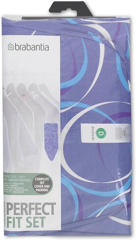 Brabantia Ironing Board Cover with 4 mm Foam - Size B, Standard, Bright Assorted Colours in Kuwait