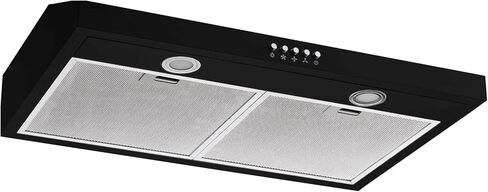Winflo 30 In. Convertible Under Cabinet Range Hood in White with Mesh Filters and Push Buttons in Saudi Arabia
