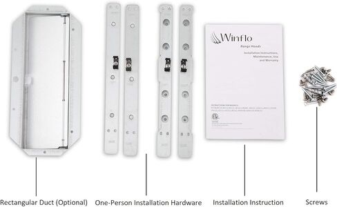 Winflo 30 In. Convertible Under Cabinet Range Hood in White with Mesh Filters and Push Buttons in Saudi Arabia