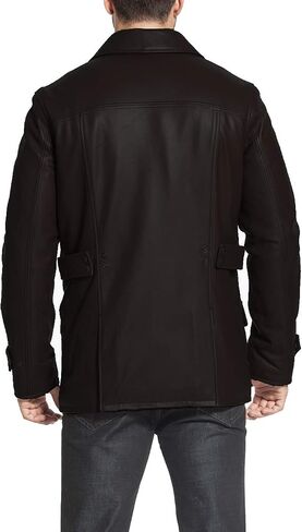 BGSD Men Hunter Lambskin Leather Coat (Regular, Tall and Short) in Saudi Arabia