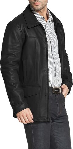 BGSD Men Hunter Lambskin Leather Coat (Regular, Tall and Short) in Saudi Arabia