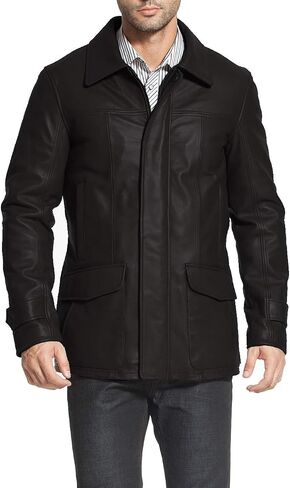 BGSD Men Hunter Lambskin Leather Coat (Regular, Tall and Short) in Saudi Arabia