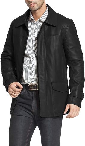 BGSD Men Hunter Lambskin Leather Coat (Regular, Tall and Short) in Saudi Arabia