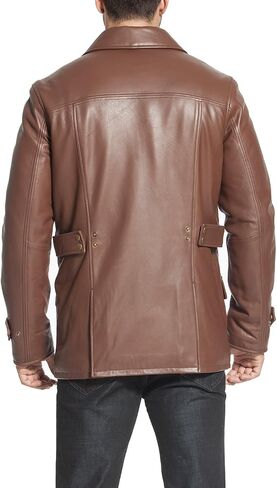 BGSD Men Hunter Lambskin Leather Coat (Regular, Tall and Short) in Saudi Arabia