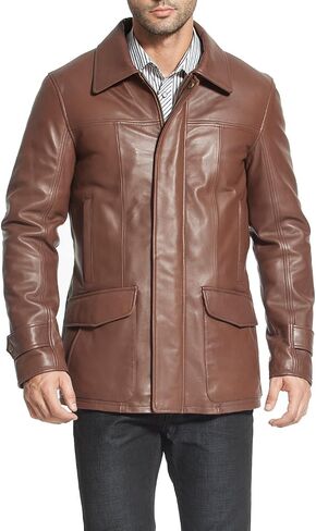 BGSD Men Hunter Lambskin Leather Coat (Regular, Tall and Short) in Saudi Arabia