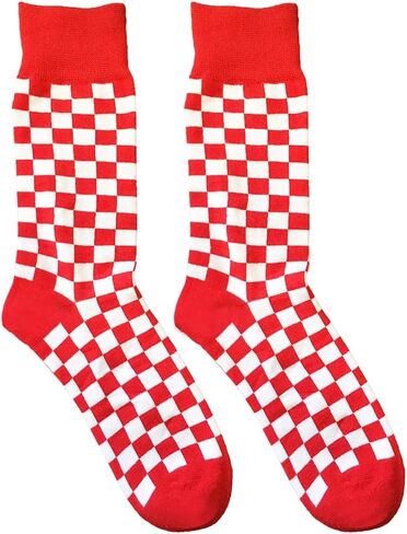 3PK Fashion Men's novelty Socks Checker board crew Socks, - Skateboard Socks (Shoe Size 6-12) in Kuwait