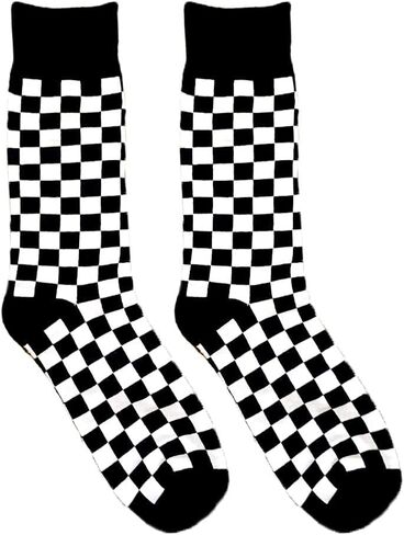 3PK Fashion Men's novelty Socks Checker board crew Socks, - Skateboard Socks (Shoe Size 6-12) in Kuwait