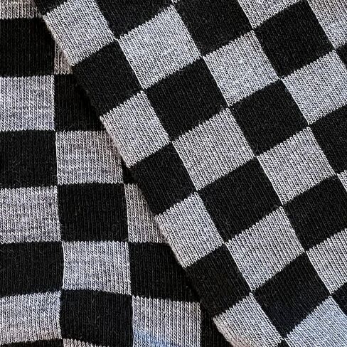 3PK Fashion Men's novelty Socks Checker board crew Socks, - Skateboard Socks (Shoe Size 6-12) in Kuwait