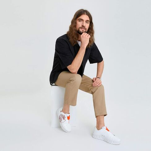 UIN Men's Fashion Sneakers Lightweight Walking Casual Slip Ons Art Painted Athletic Travel Skate Shoes Las Ramblas in Saudi Arabia