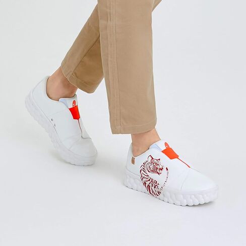 UIN Men's Fashion Sneakers Lightweight Walking Casual Slip Ons Art Painted Athletic Travel Skate Shoes Las Ramblas in Saudi Arabia