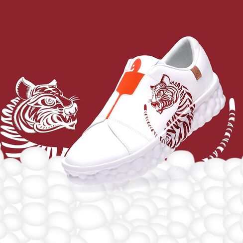 UIN Men's Fashion Sneakers Lightweight Walking Casual Slip Ons Art Painted Athletic Travel Skate Shoes Las Ramblas in Saudi Arabia