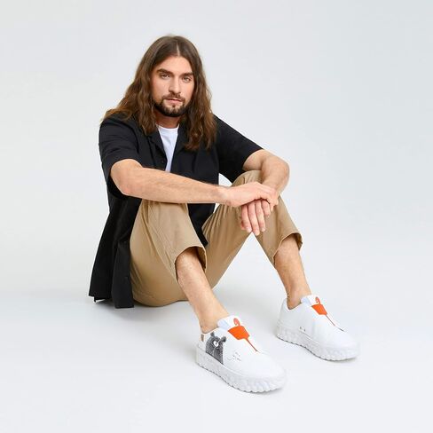 UIN Men's Fashion Sneakers Lightweight Walking Casual Slip Ons Art Painted Athletic Travel Skate Shoes Las Ramblas in Saudi Arabia