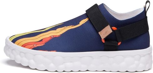 UIN Men's Fashion Sneakers Lightweight Walking Casual Slip Ons Art Painted Athletic Travel Skate Shoes Las Ramblas in Saudi Arabia
