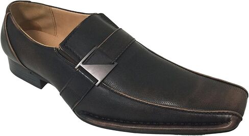 Alberto Fellini Santoni Men's Dress Shoes Casual Loafers Slip on Buckle Italian Styles in Kuwait