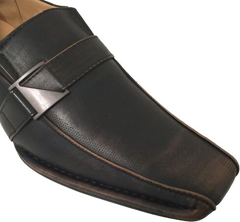 Alberto Fellini Santoni Men's Dress Shoes Casual Loafers Slip on Buckle Italian Styles in Kuwait