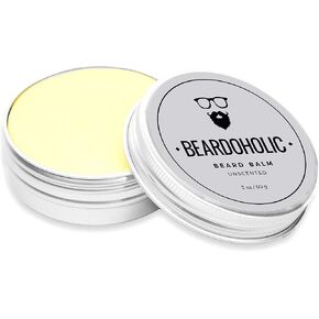 Beardoholic Beard Balm – 100% Natural With Strong Hold That Lasts All Day - Shapes and Styles Beard With Ease – Eliminate Beard Itch and Dandruff – Light Orange Scent, 2 oz or 60 g Size of Container in Saudi Arabia