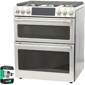 GE C2S950P2MS1 Cafe 30 inch Smart Double-Oven Range With Convection Bundle with Premium 3 YR CPS Enhanced Protection Pack in Saudi Arabia