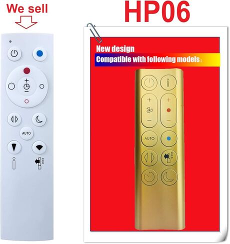 CHOUBENBEN Replacement Remote Control 969897-01 969897-02 969897-03 969897-04 for Dyson Pure Hot+Cool Cryptomic HP06 Purifying Heater Fan in Saudi Arabia