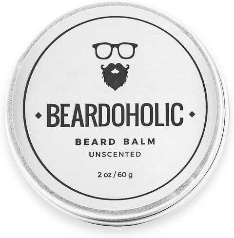 Beardoholic Beard Balm – 100% Natural With Strong Hold That Lasts All Day - Shapes and Styles Beard With Ease – Eliminate Beard Itch and Dandruff – Light Orange Scent, 2 oz or 60 g Size of Container in Saudi Arabia