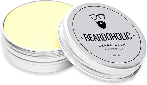 Beardoholic Beard Balm – 100% Natural With Strong Hold That Lasts All Day - Shapes and Styles Beard With Ease – Eliminate Beard Itch and Dandruff – Light Orange Scent, 2 oz or 60 g Size of Container in Saudi Arabia