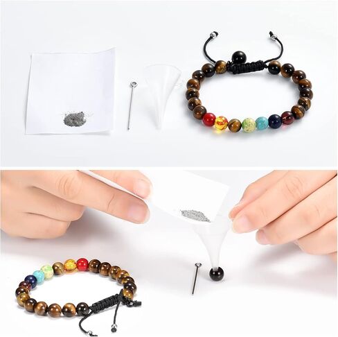 Imrsanl Cremation Jewelry Urn Bracelet for Ashes Braided Rope Natural Stone Cremation Bracelet Bangle Memorial Keepsake Cuff Ashes Bracelet for Women Men in Kuwait
