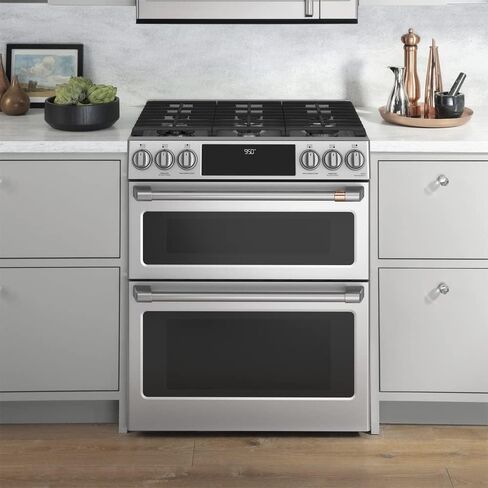 GE C2S950P2MS1 Cafe 30 inch Smart Double-Oven Range With Convection Bundle with Premium 3 YR CPS Enhanced Protection Pack in Saudi Arabia