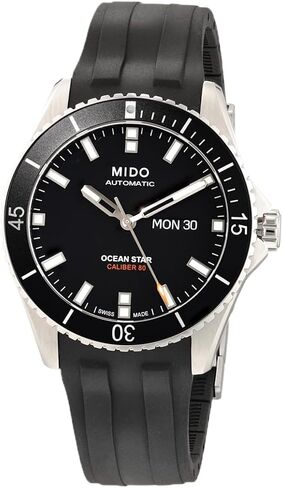 Mido Watch Men Black Ocean Star 200 Automatic Mido Caliber 80 (Base ETA C07.621) Watch in Saudi Arabia