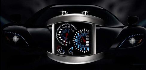 Fanmis Men's Digital Fashion Cobra LED Watches Silicone Iron Triangle Dial Sports Wrist Watch in Saudi Arabia