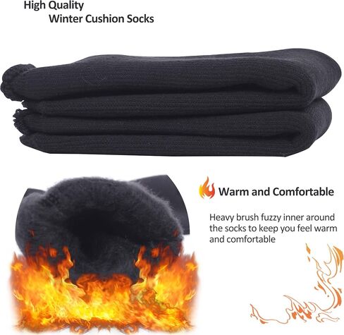 Sunew Warm Thermal Socks, Unisex Thick Insulated Heated Winter Heavy Crew Socks in Saudi Arabia
