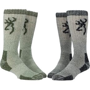 Browning Poplar Sock, 2 Pairs of Wool-Blend Boot Socks