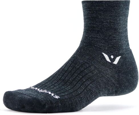 Swiftwick- PURSUIT FOUR Trail Running & Cycling Socks, Merino Wool, Durable Crew in Saudi Arabia