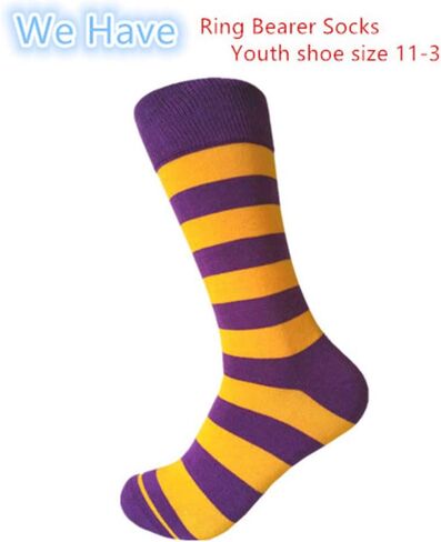 Men's Groomsmen Wedding|Party Events|Gala Collection Stripe Dress socks in Kuwait